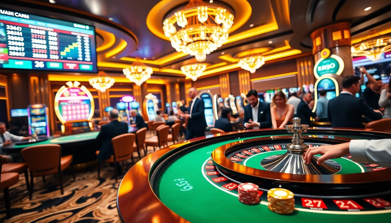 Experience excitement at a casino table featuring rr99, vibrant poker chips, and thrilling gameplay interaction.