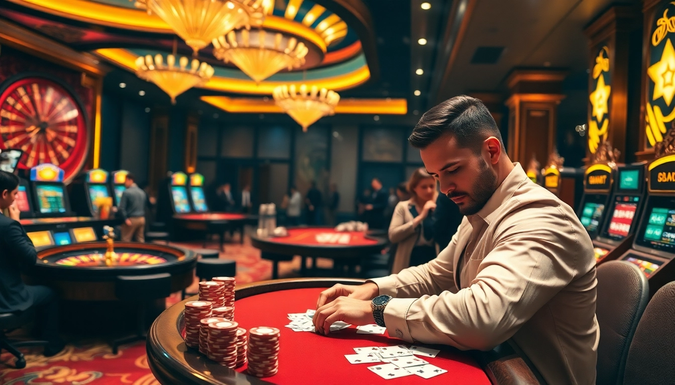Experience the thrill of gaming at rr88.pizza with vibrant casino tables filled with excitement and action.