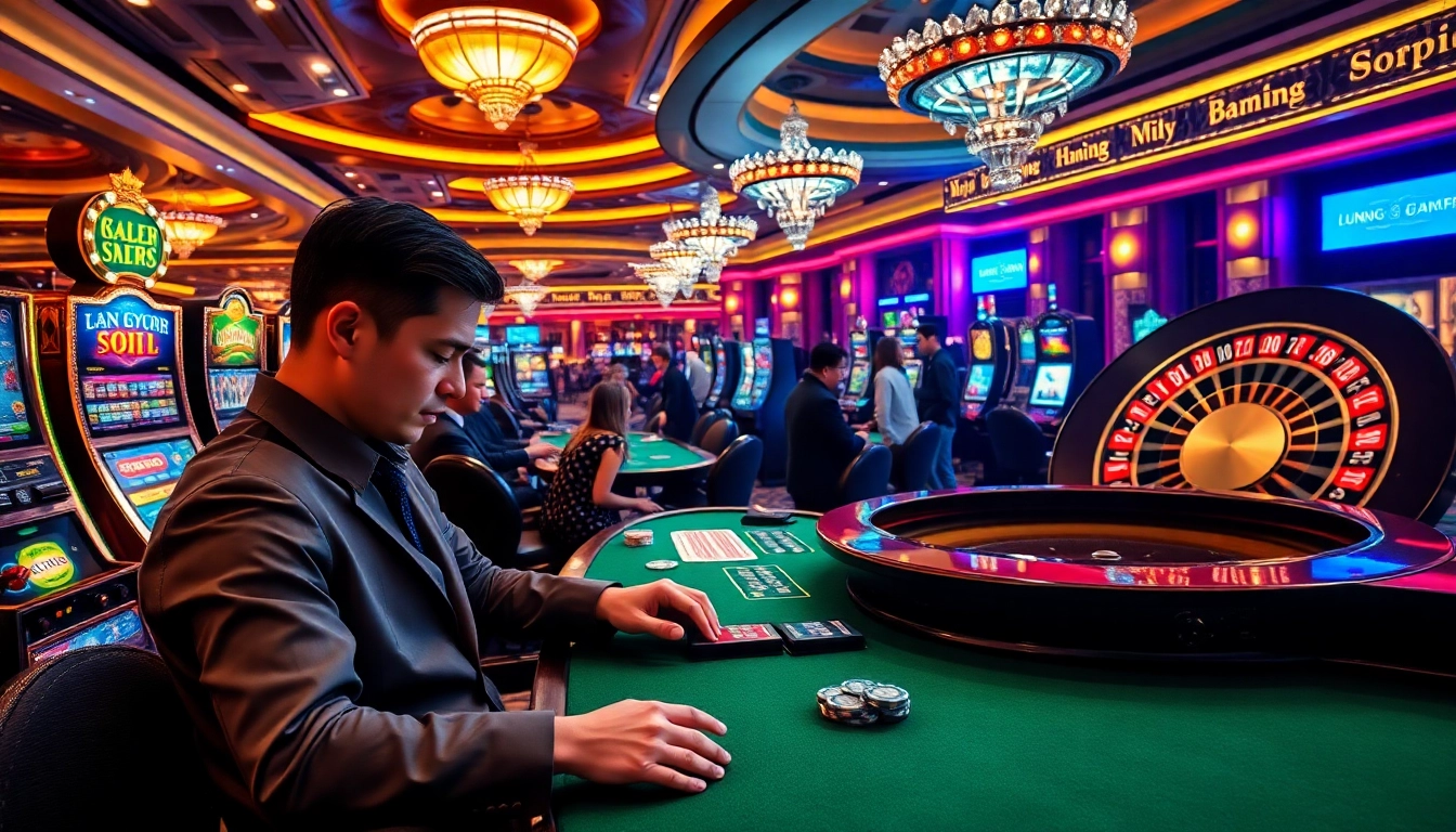 Experience the thrill of gambling with luongsontv featuring vibrant casino visuals and exciting gameplay.
