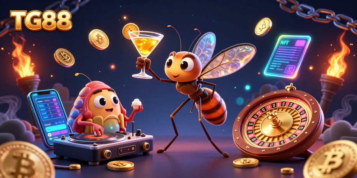 Experience TG88's vibrant casino world with unique 3D cartoon characters and dynamic gaming elements.