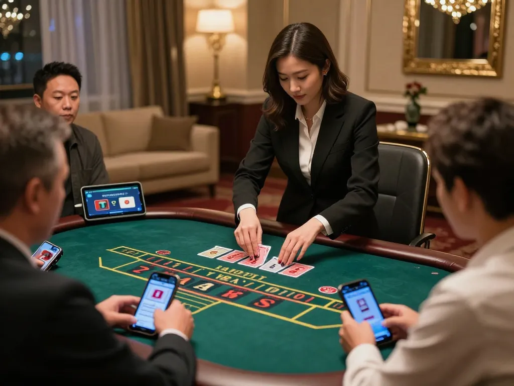 Players engaged in a live dealer baccarat game at SC88, experiencing dynamic gameplay and excitement