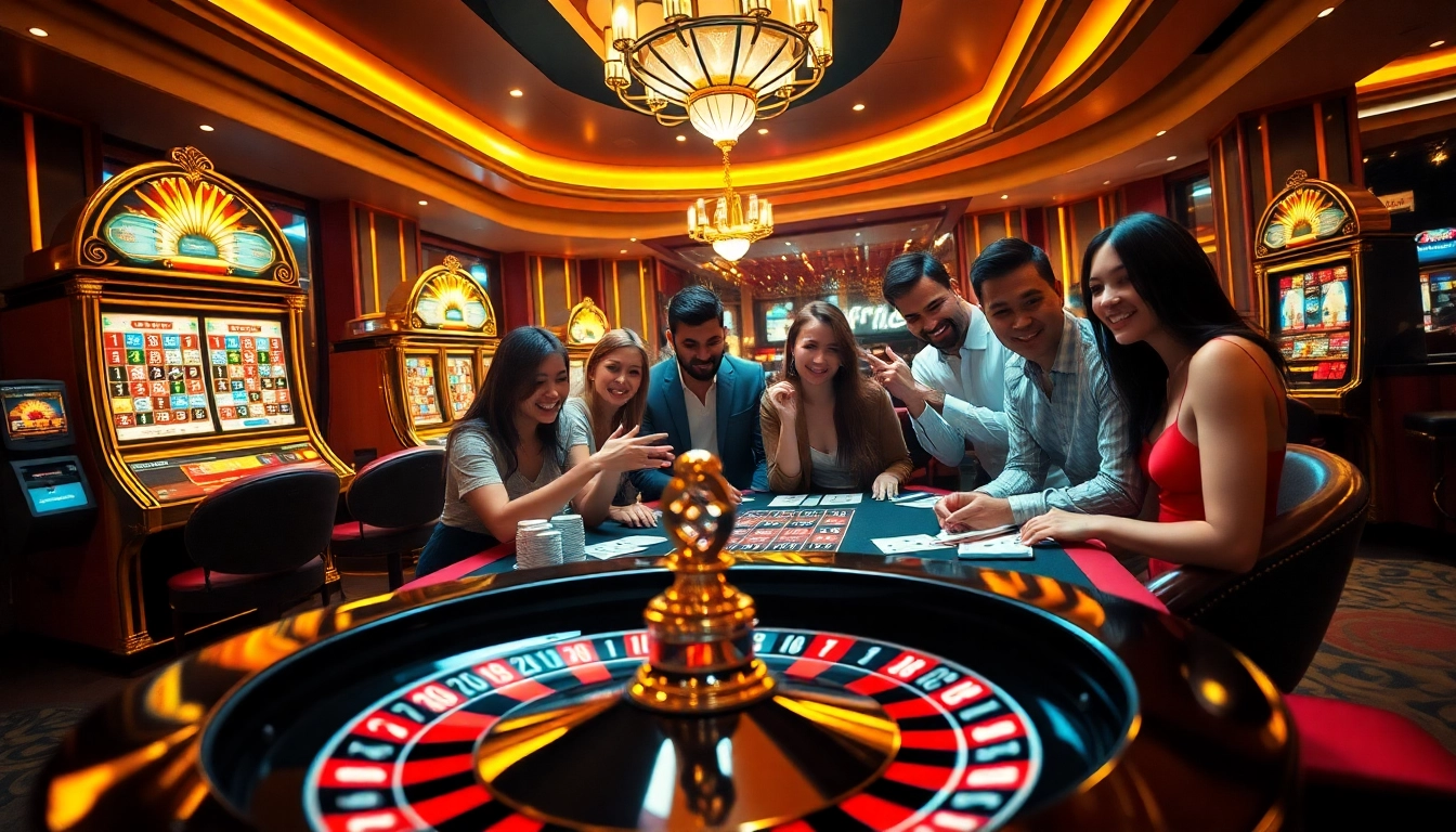 Engaged players placing bets at a luxury casino table at https://fly88.ae.org/, showcasing excitement and professionalism.