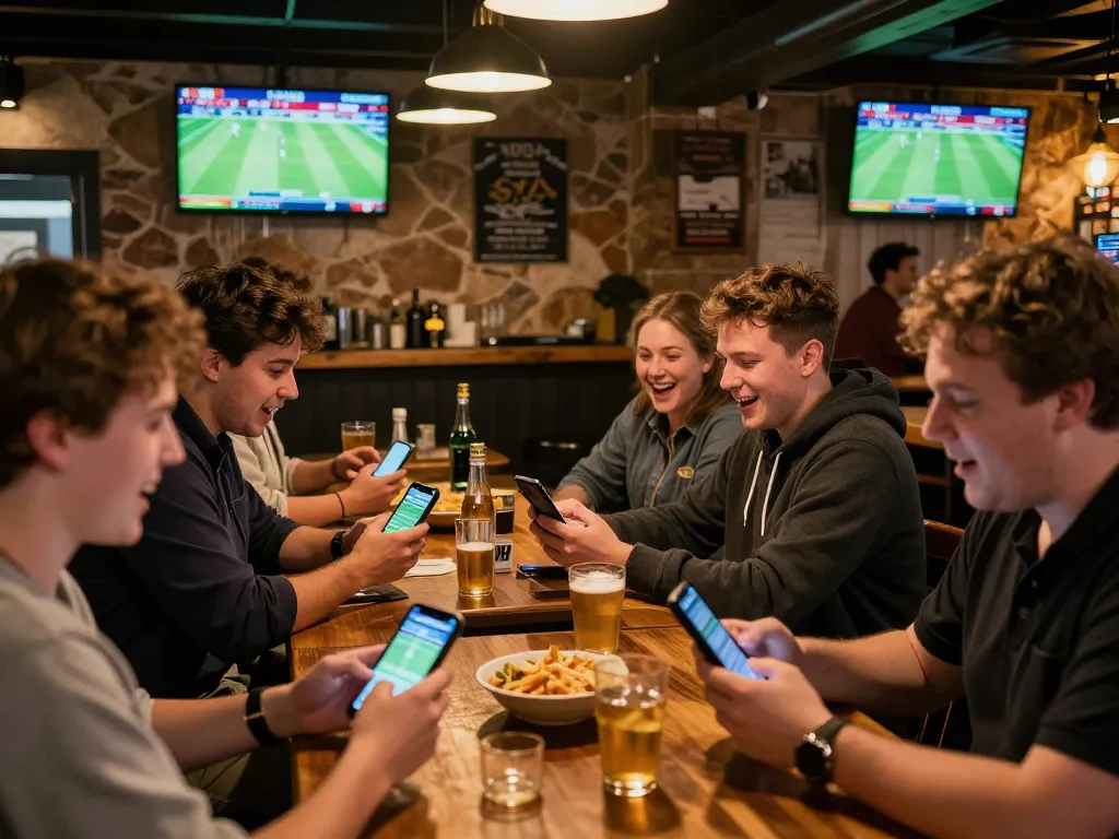 Engaging in sports betting with Link TG88 while cheering for the game with friends