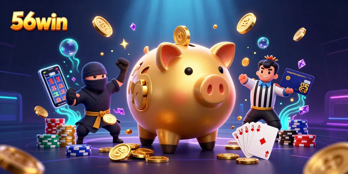 Engage players with 56win's thrilling casino scene featuring dynamic gaming elements.
