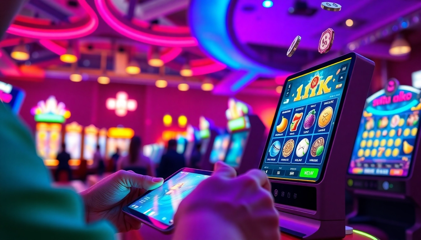 Situs toto digital gaming interface showcasing vibrant online slot games and player engagement.