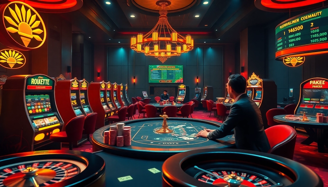 Experience the excitement of nhà cái 69vn with vibrant casino tables and exhilarating gameplay.