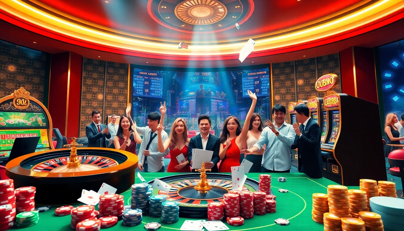 Experience UU88 casino excitement with interactive games, vibrant roulette, and enthusiastic players.