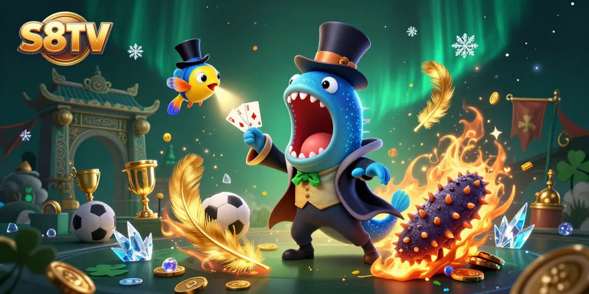 Experience thrilling sports betting at S8TV with a vibrant 3D scene showcasing dynamic elements and engaging characters.