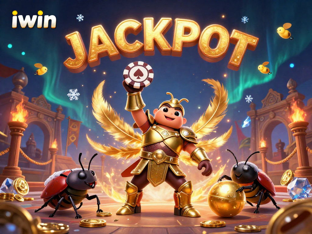 iwin champions deliver winning hands in a vibrant, action-packed casino scene.