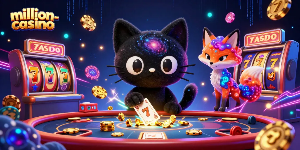 Experience the excitement at million-casino with engaging slots and a cosmic casino scene.