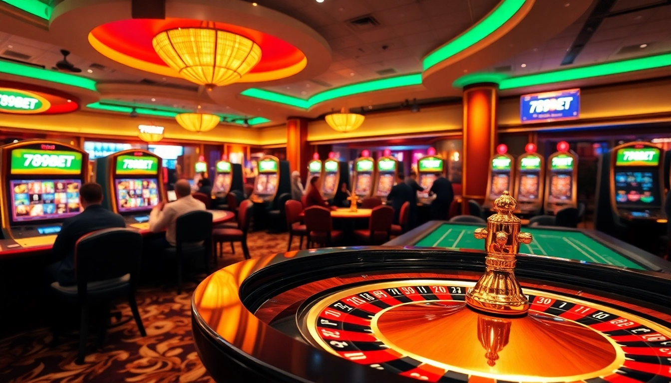 Experience exciting gambling moments at 789BET's luxurious casino.