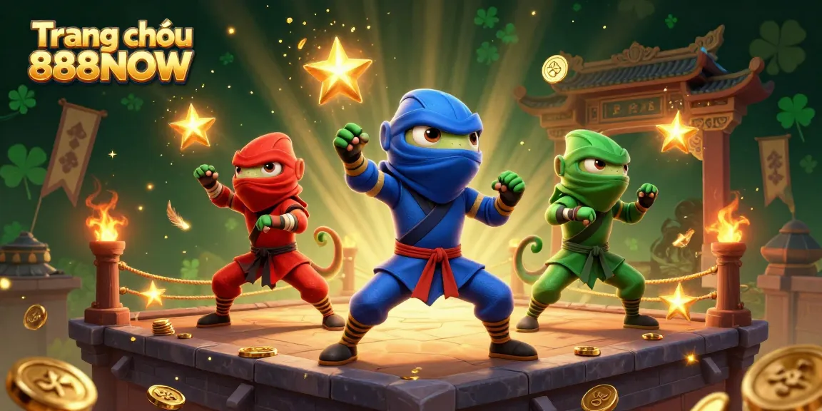 Engage with Trang chủ 888NOW as ninja chameleons showcase their martial arts in a casino-themed adventure.