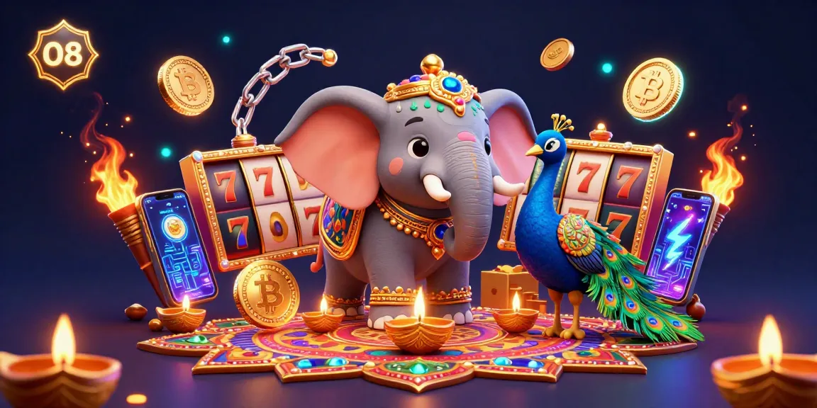 O8 showcases engaging slot gaming with a vibrant elephant and crypto elements in an immersive 3D scene.