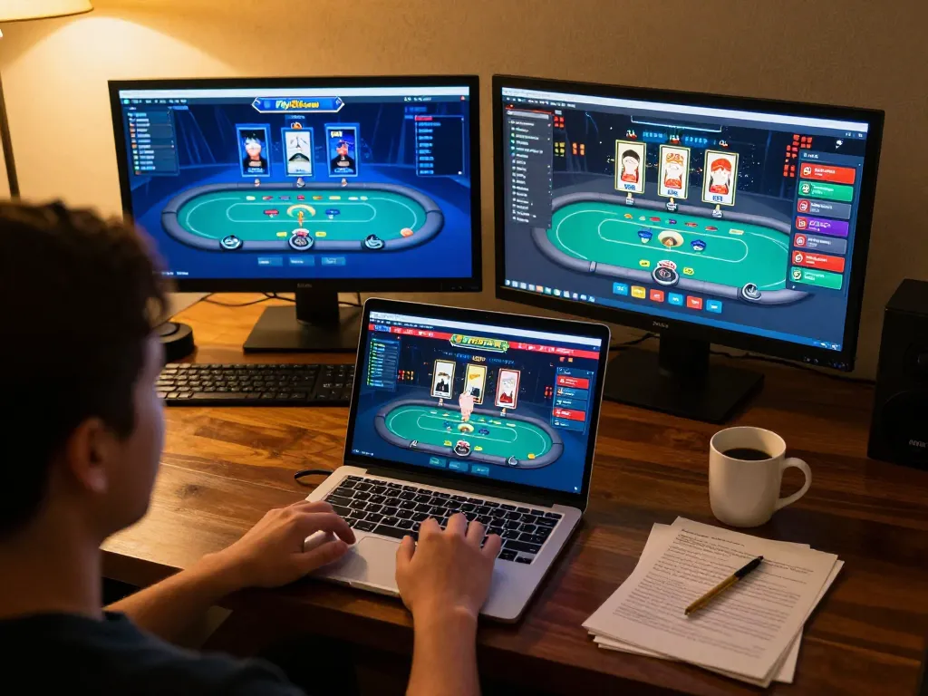 Engaging player enjoying the excitement of fly88com biz in a warm home setup with live dealer casino.