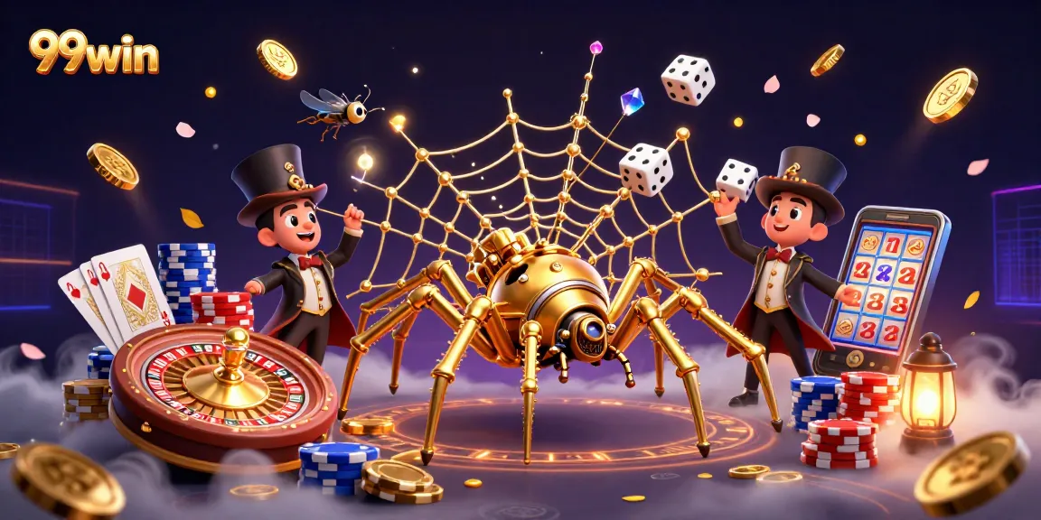 Win big with the exciting 99win steampunk casino scene filled with vibrant gaming elements.