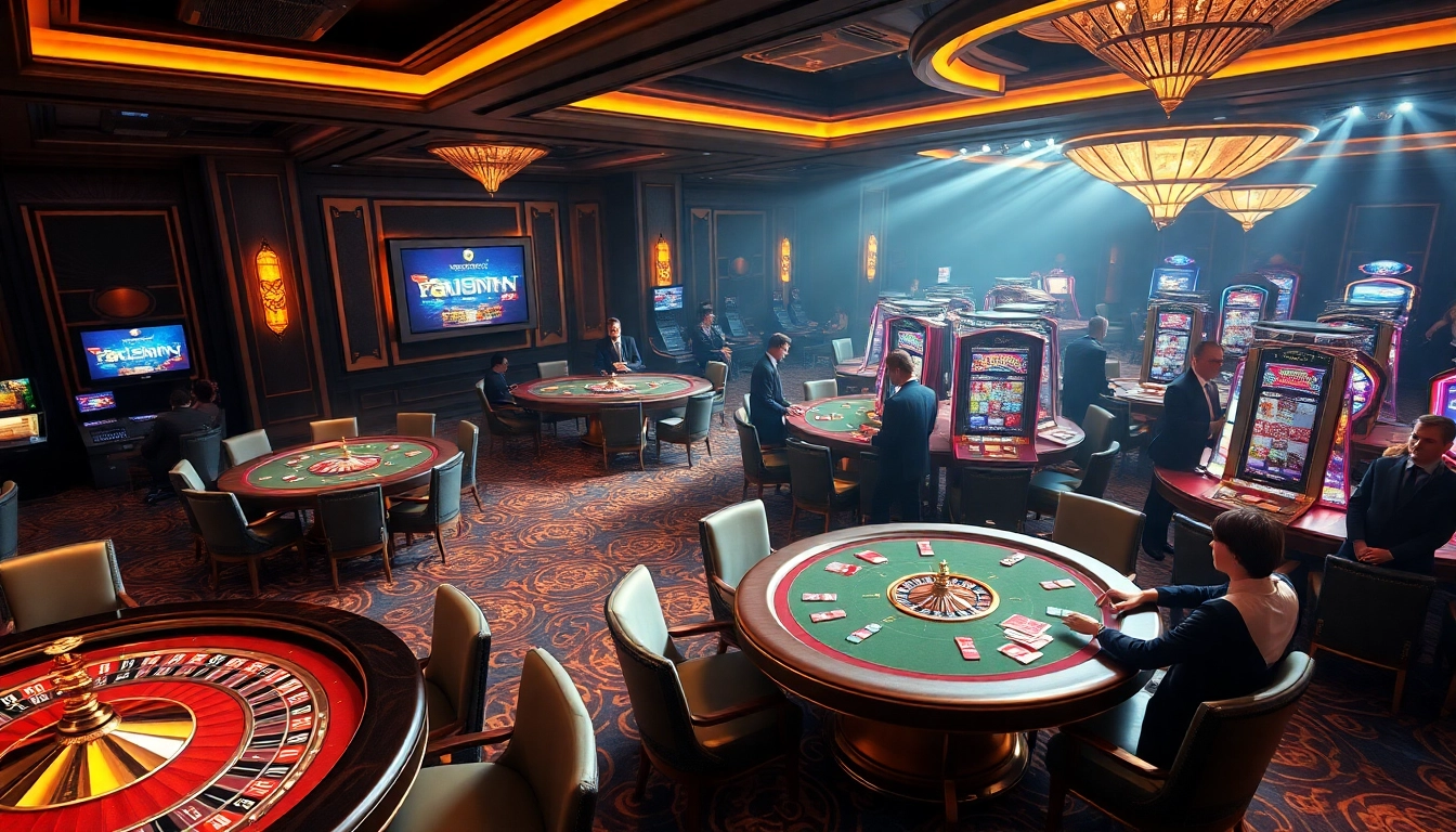 Engage in thrilling casino gaming experiences at vipwin featuring lively poker tables and roulette wheels.