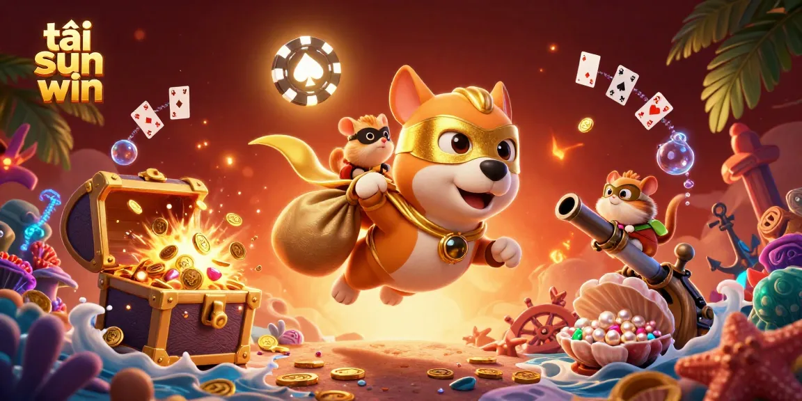 Experience thrilling gaming moments with tải sun win featuring a superhero dog and hamster in 3D!