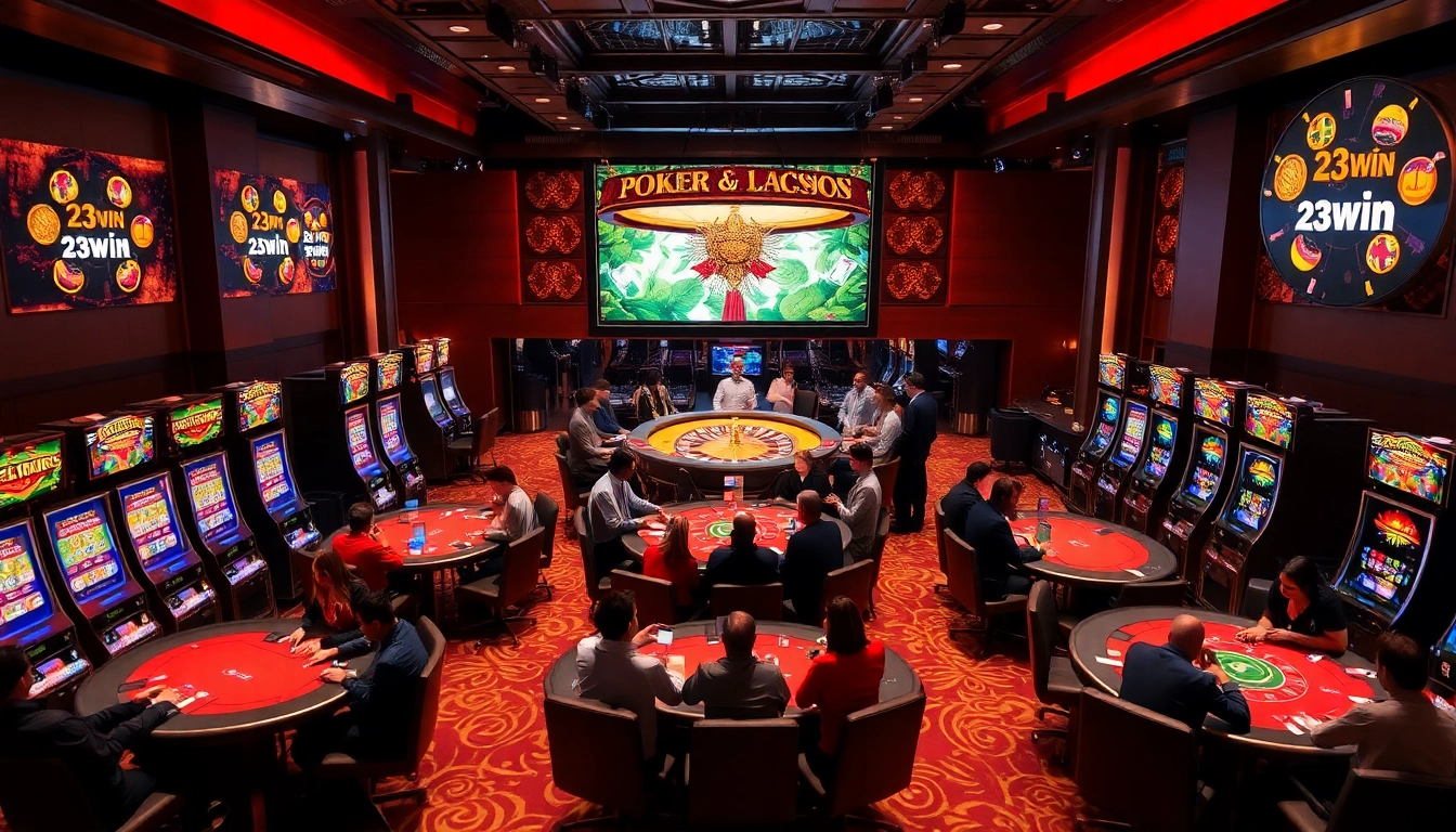 Experience the thrill of casino gaming at 23win with exciting poker, roulette, and slot machines.