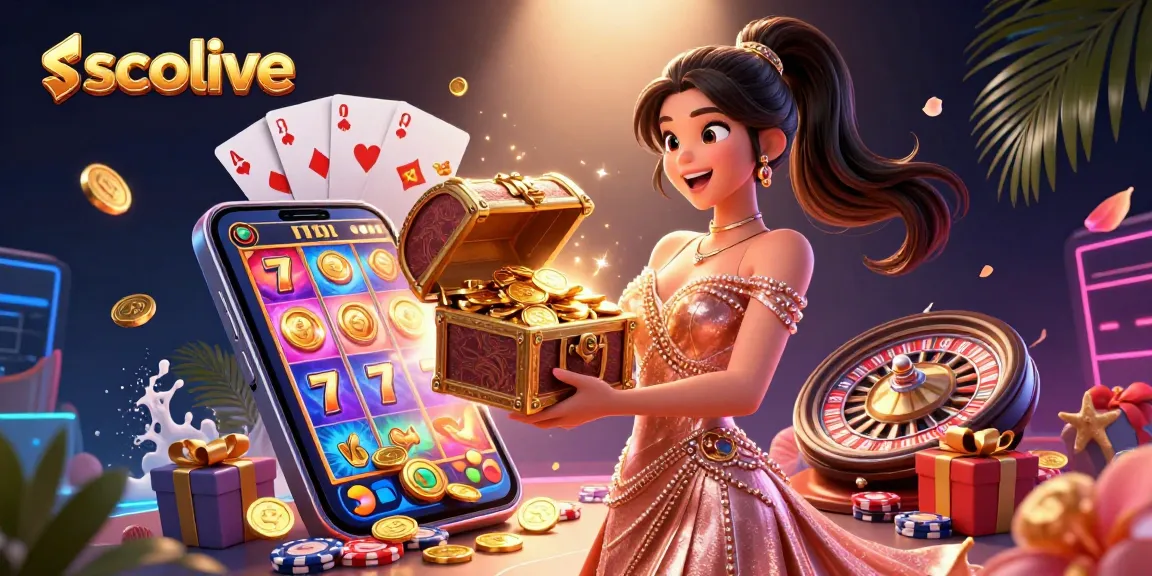 Socolive showcases exciting football streaming with golden coins and game elements in a vibrant, interactive scene.