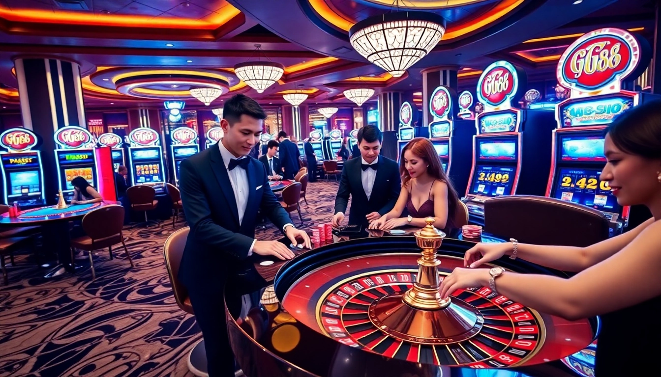 Experience the excitement of winning at GG88 with thrilling casino games and vibrant roulette tables.