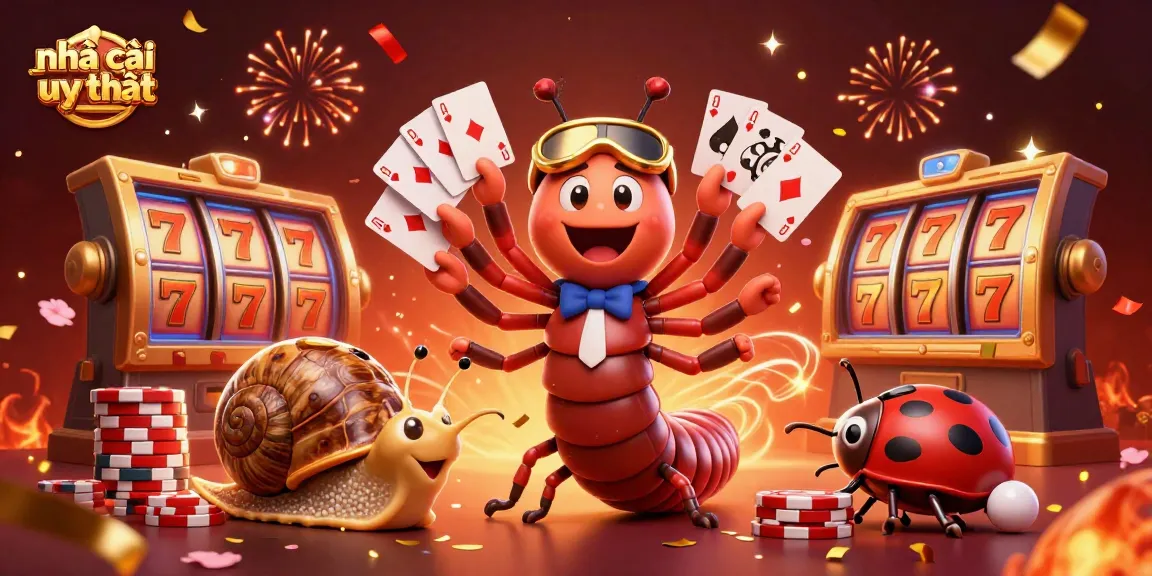 Experience the thrill of nhà cái uy tín with a vibrant display of excitement and winning in this colorful casino scene.