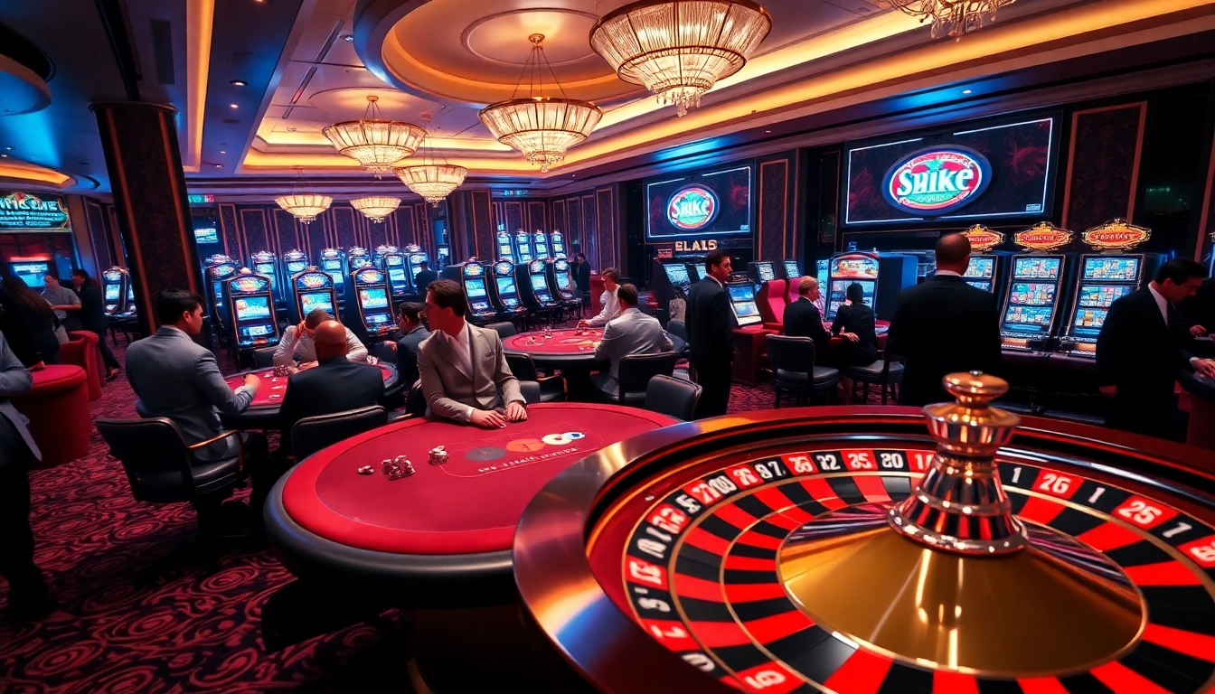 Play at https://nhacaiuytinvl.com/ with an elegant casino atmosphere full of excitement and high stakes.